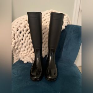 Hunter Rain Boots, Black, Size 7